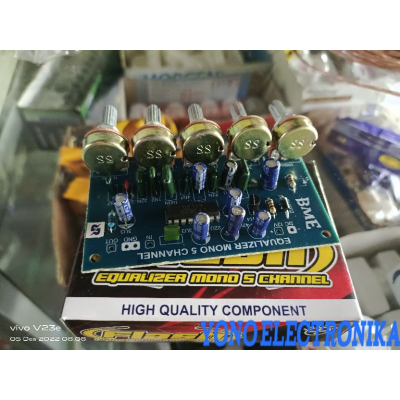 KIT CONTROL EQUALIZER 5 POTENSIO MONO