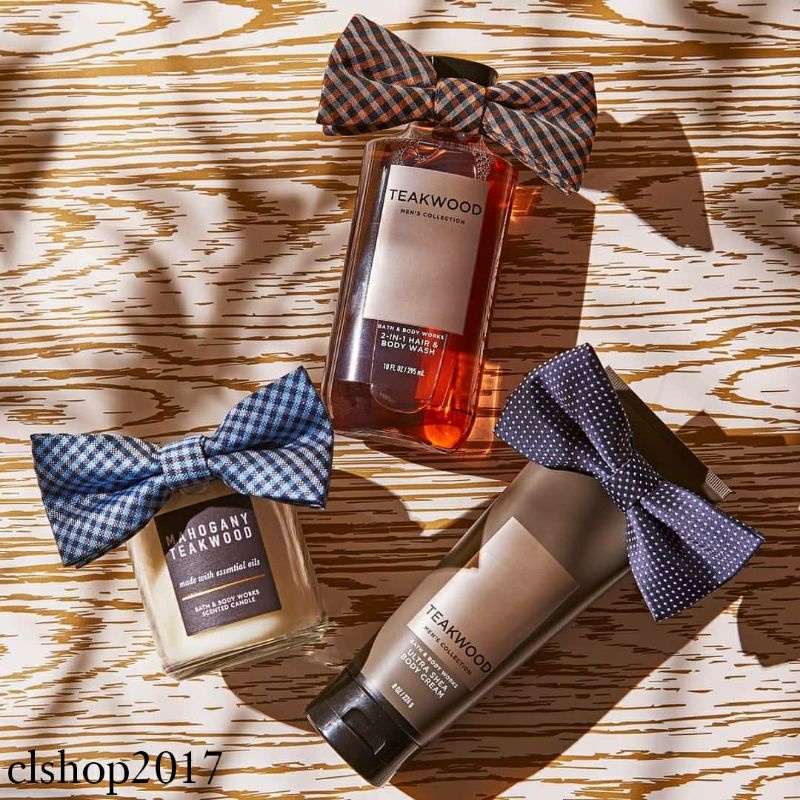 BATH AND BODY WORKS BBW TEAKWOOD MENS COLLECTION SERIES BODY CREAM 226 G &amp; 70 G 2IN1 3IN1 HAIR , FACE &amp; BODY WASH 295 ML &amp; 88 ML DEODORIZING BODY SPRAY 104 G MINI COLOGNE 100 G &amp; 15 ML SHAVE GEL 191 G ROOMSPRAY 42,5 G POCKETBAC HANDCREAM 29 ML