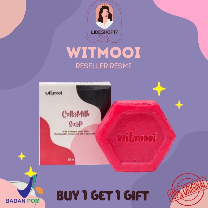 [READY] Witmooi Collamilk Soap / Sabun Collagen &amp; Goat Milk / Sabun Pemutih Sabun Witmooi