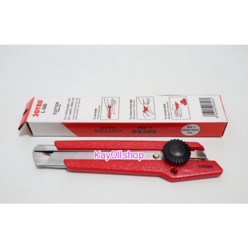 

Cutter Joyko L 500 Besar Pemotong Kertas 18 MM Cutter Pisau Kater