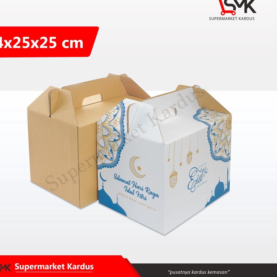 

↼ Kardus 34x25x25 cm (Jinjing) Kardus/kartonPolos/buah/hampers/parcel/parcell/lebaran/iedmubarak ㊐