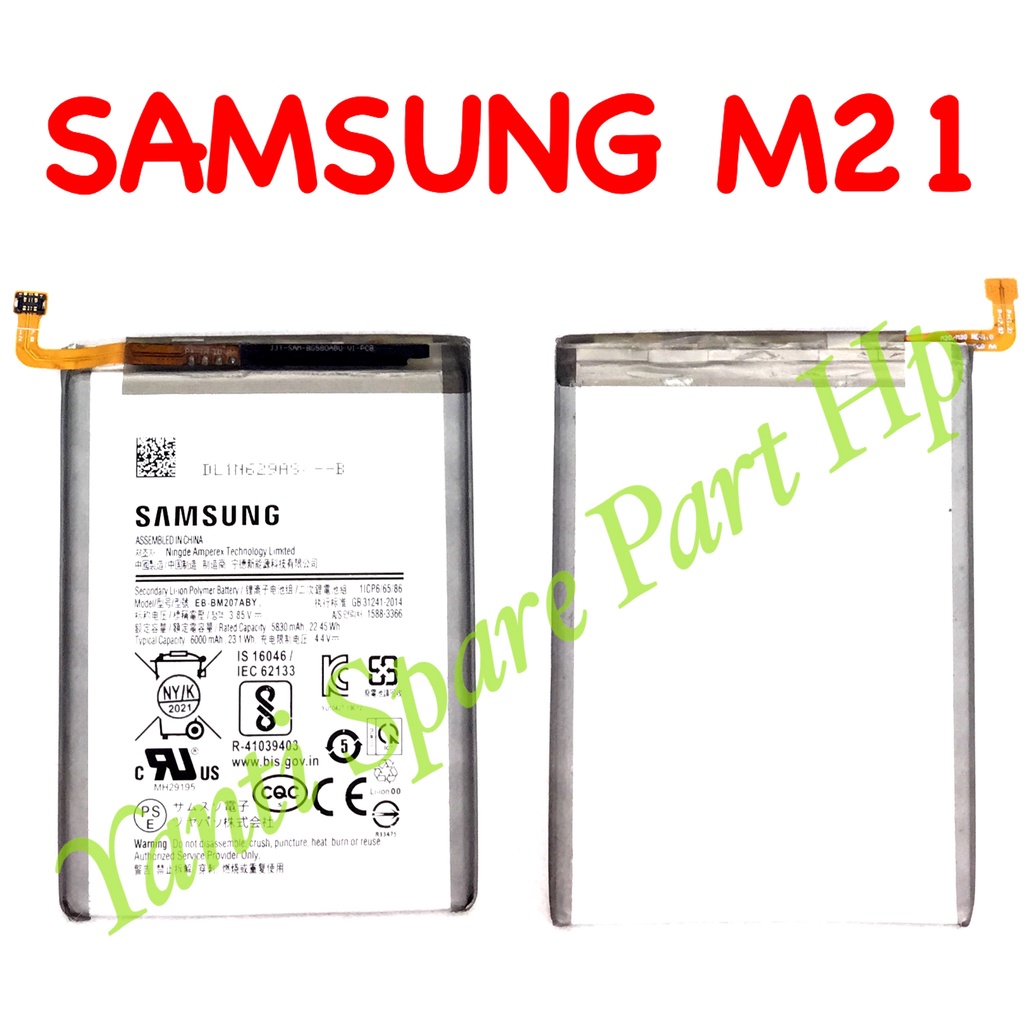 Baterai Samsung M21 M31 M30S EB-BM207ABY Original New