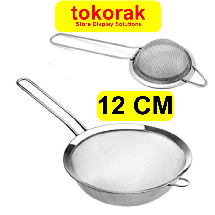 SARINGAN MINYAK 12 CM STAINLESS - SARINGAN TEH HALUS - SARINGAN CEKO