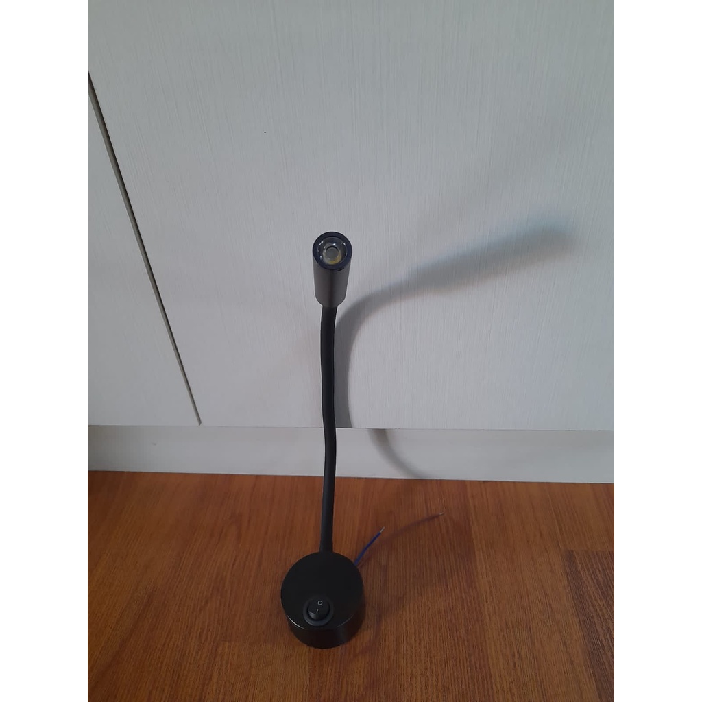 LAMPU BACA MEJA /TEMPEL DINDING LED 3 WATT FLEXIBEL