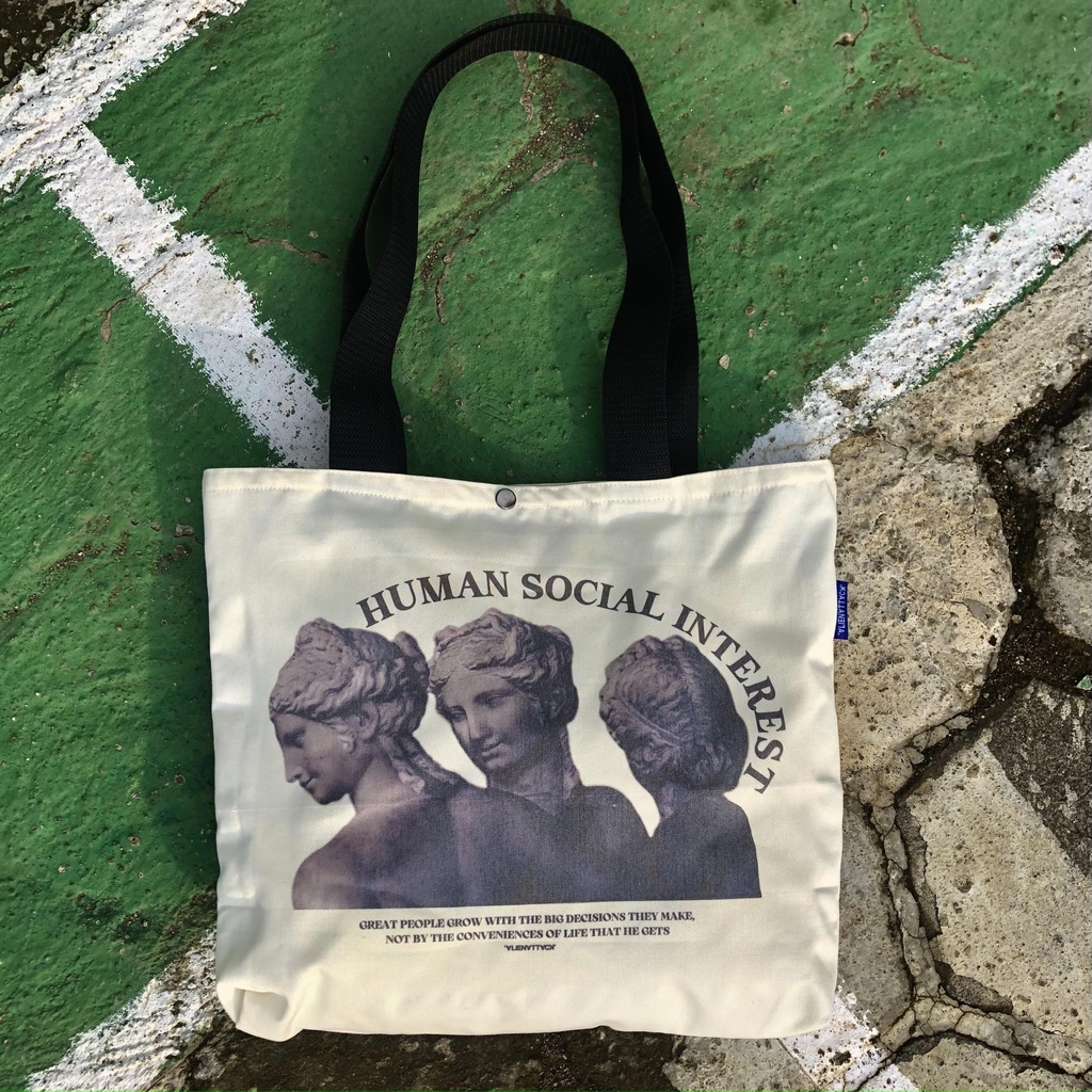 Tas Tote Bag - Alien Attack Human Interest