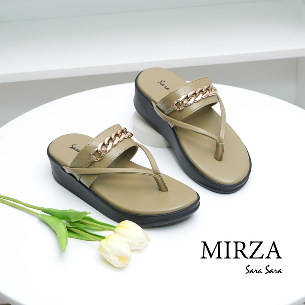 Sara Sara MIRZA Sandal Jepit Wanita sandal wedges jepit sandal selop terbaru