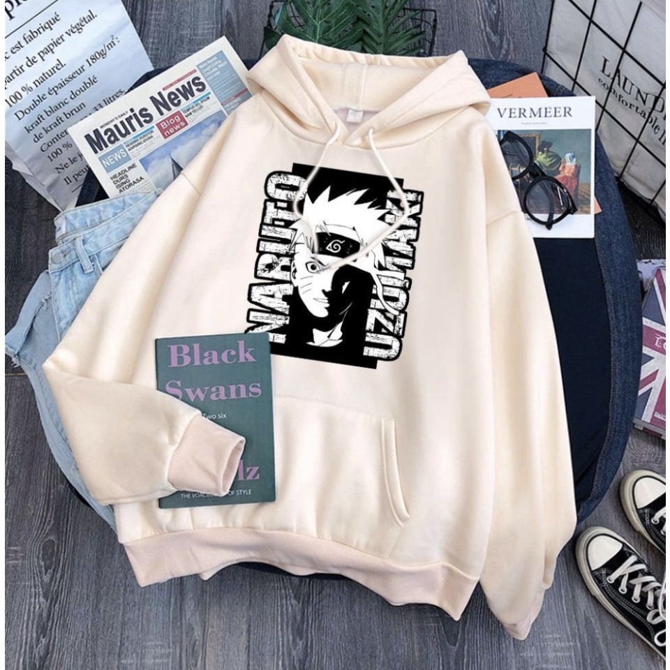 UZUMAKI NARUTO  anime Jumper Hoodie II  Sweater Hoodie Trendy II Sweter Oblong Topi Sz M - XL ( Pria &amp; Wanita / Anak &amp; Dewasa )