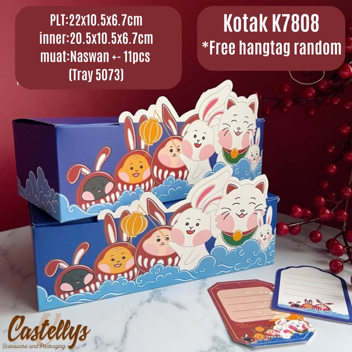 

K7808 Kotak Box Packaging Hampers Kue Hadiah Imlek Sincia