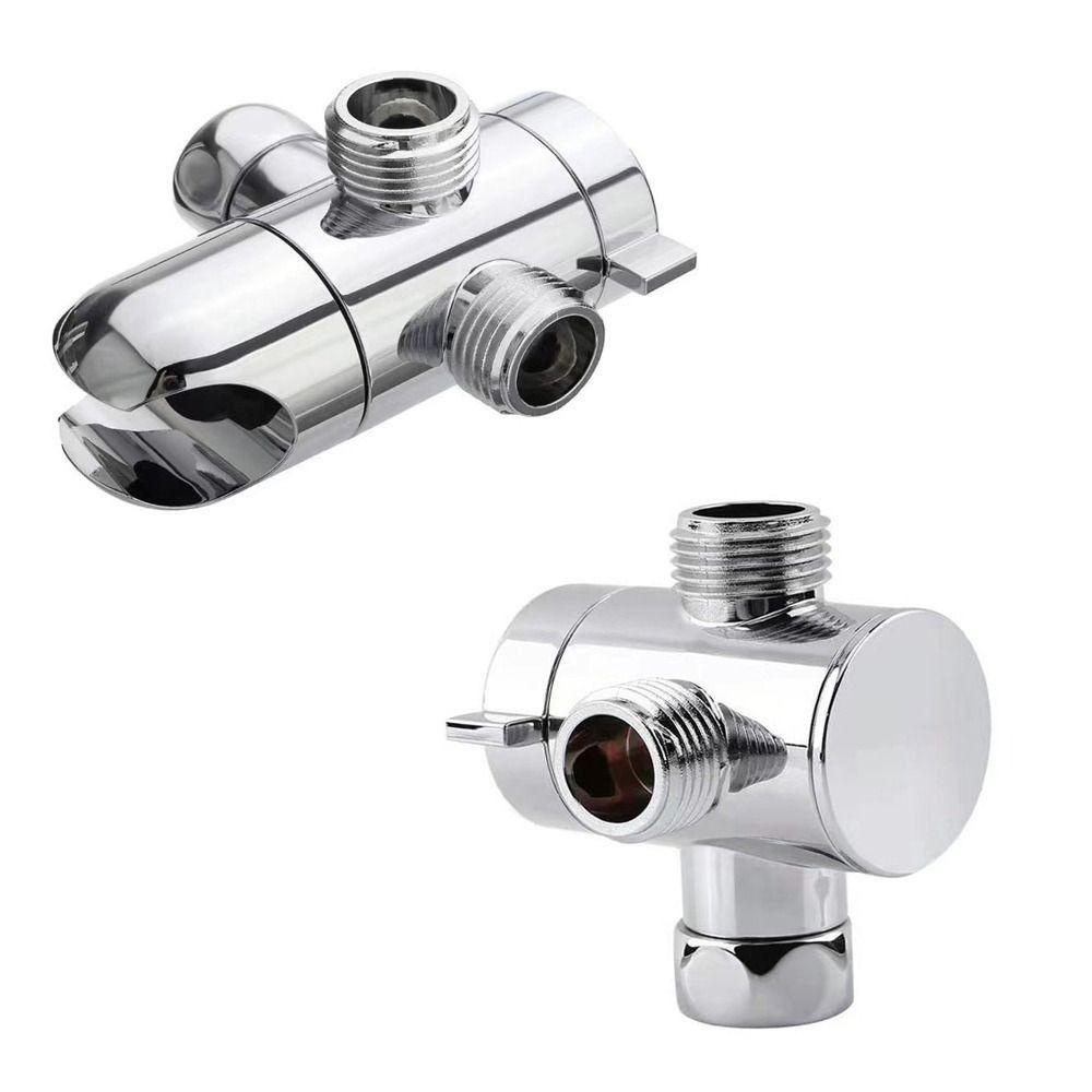 Nickolas1 Shower Adapter ABS 1Pcs Selang Pipa Adapter Alat Kamar Mandi Shower Diverter Valve Tee Konektor