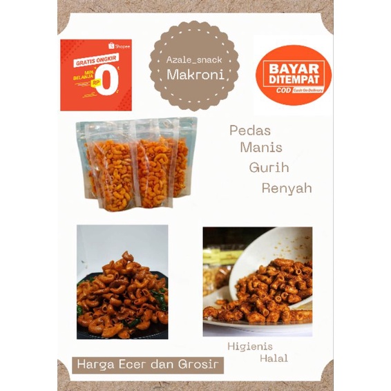 

Makaroni Bantet Pedas Makroni Bantet Pedas 50Gram