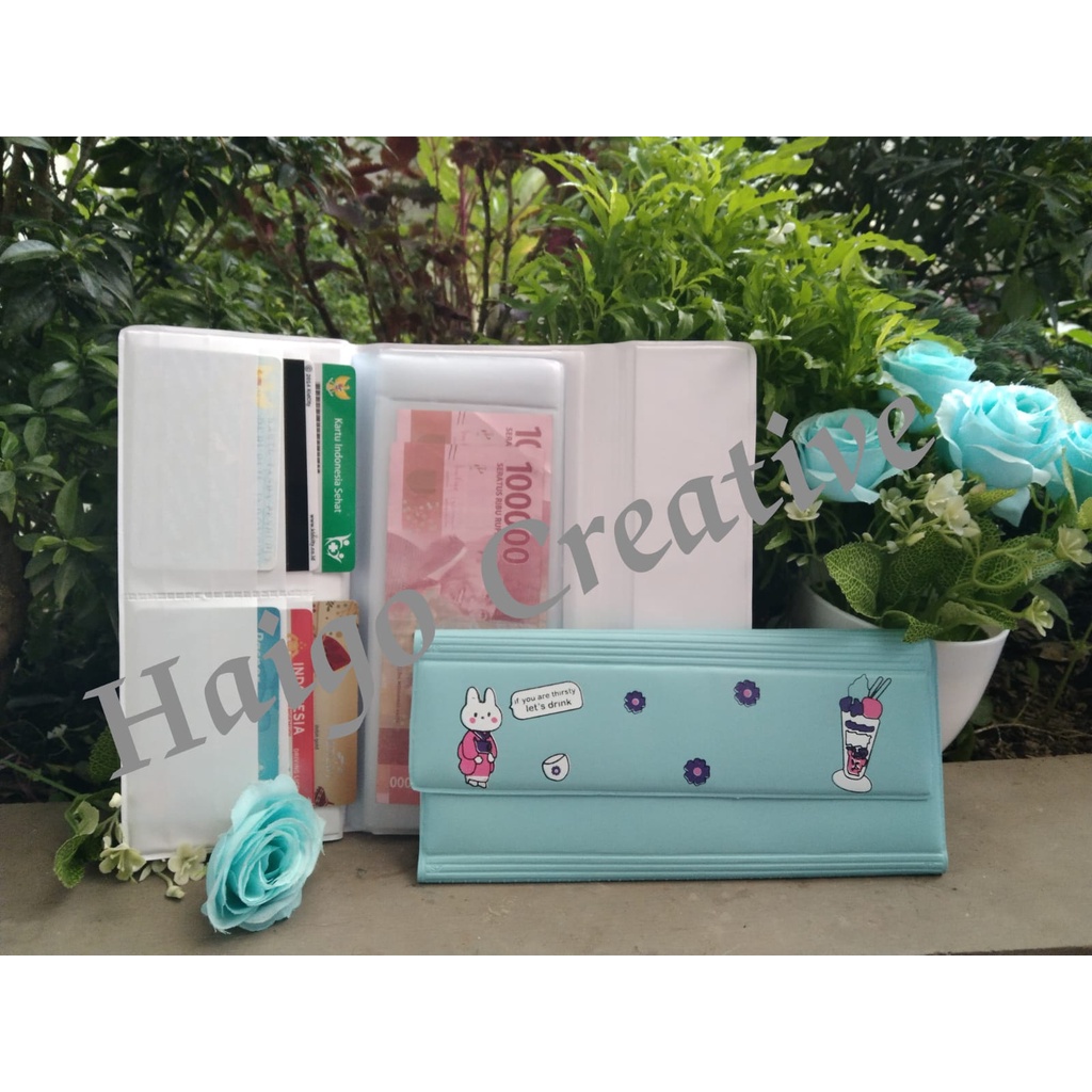 Dompet disiplin motif boneka ice cream-dompet organizier keuangan bulanan wanita