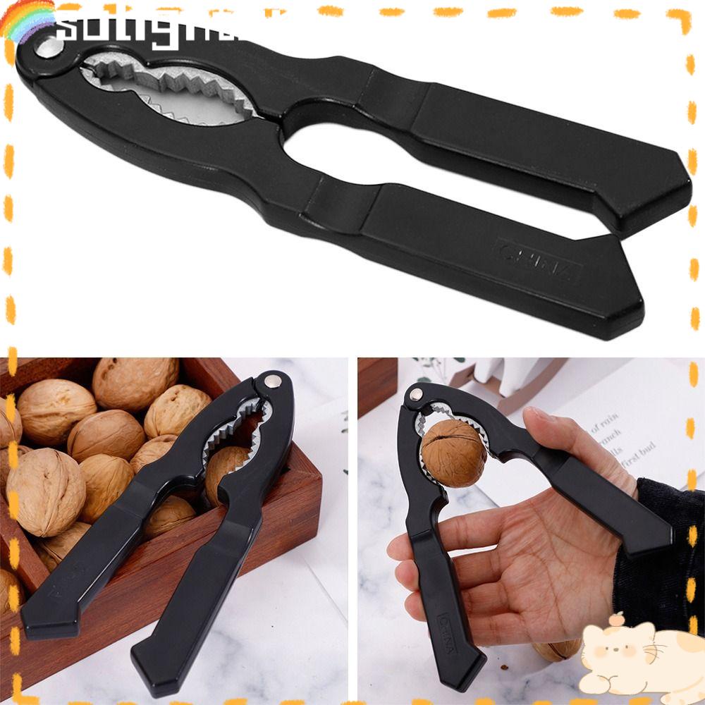 Solighter Stainless Steel Pemipil Gadget Dapur Chestnut Clip Stainless Steel Nutcracker Pembuka Kacang