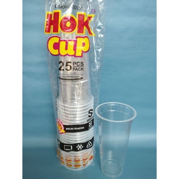 GELAS / CUP PLASTIK PP BENING HOK UKURAN 12OZ 16OZ 22OZ