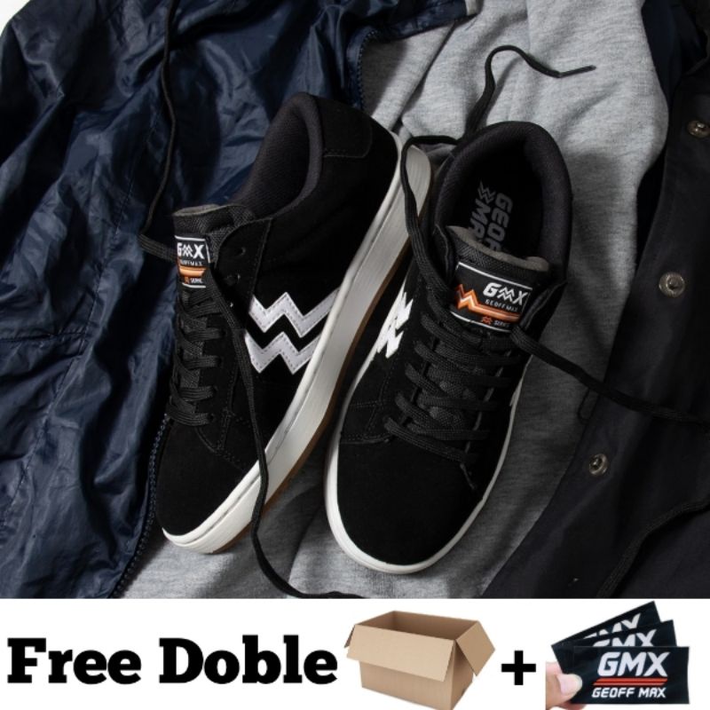 Geoff Max Official - HF Court Black White | Sepatu pria | Sepatu Wanita