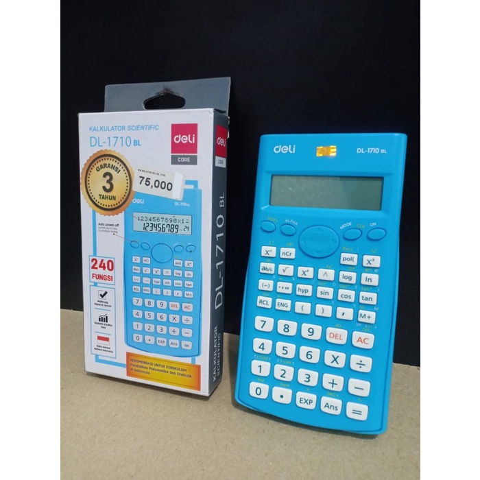 

Kalkulator Ilmiah Sekolah / Calculator Scientific Deli DL-1710