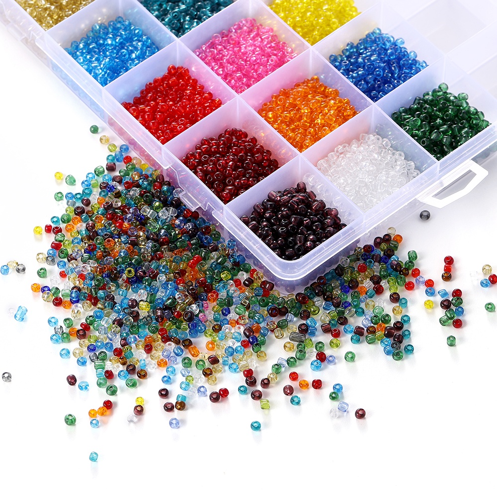 3000pcs/lot 3mm Pesona Miyuki Delica&lt;Unk&gt; Ceko&lt;Unk&gt; Biji Kaca Bulat Kecil&lt;Unk&gt; Lebih Panjang Untuk Membuat Perhiasan Anting DIY