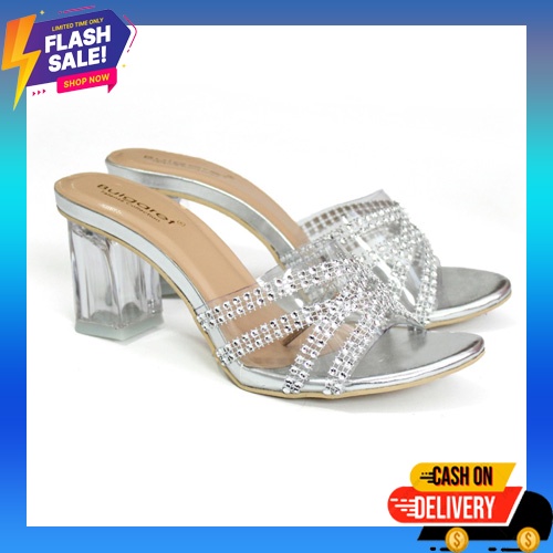 High Hells Jepit Hak 7 Cm Sandal Hak Tinggi High Heels Pesta Wanita Sepatu Hak Tali Import Hak Tahu 