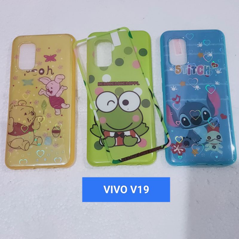 SOFTCASE VIVO V19 KARAKTER 3D love TEMPERED GLASS