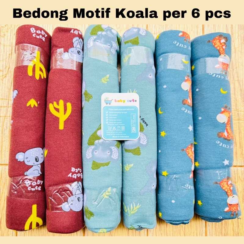 Bedong kaos Bayi Dino dan Koala per 3 pcs dan 6 pcs SNI Garment promo 8.8