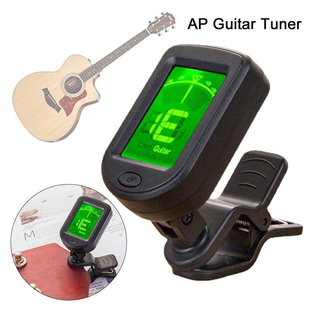 Suyo Digital Chromatic Alat Musik Tuner Aksesori Suku Cadang Gitar Aksesoris Tuner Elektrik