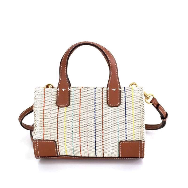 Tory Burch Ella Micro Tote Webbing PatchWork