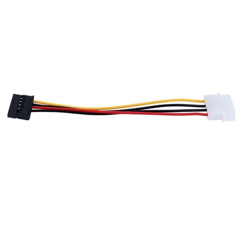 (UMU SUPPLIER) KABEL POWER MOLEX 4PIN MALE TO SATA 15PIN FEMALE KONVERTER