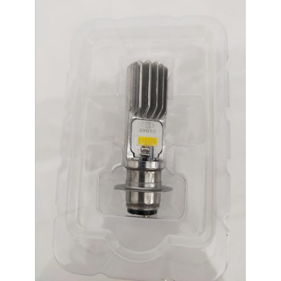 lampu LED AYOTO soket H6 matic bebek Hi Lo 16 w 2 mata AC DC AYOTO M2A 100% Original PT.TYTO