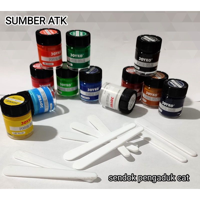 

Sendok pengaduk cat poster cat acrylic sendok cat putih -1 PCS murah meriah