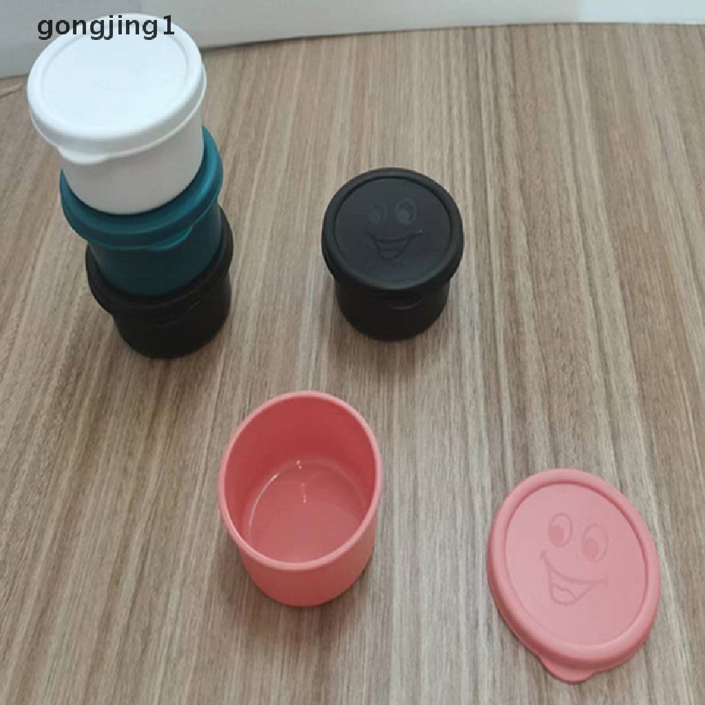 Ggg Reusable Sauce Container Cup Kotak Makan Dengan Tutup Wadah Penyimpanan Makanan Kecil ID