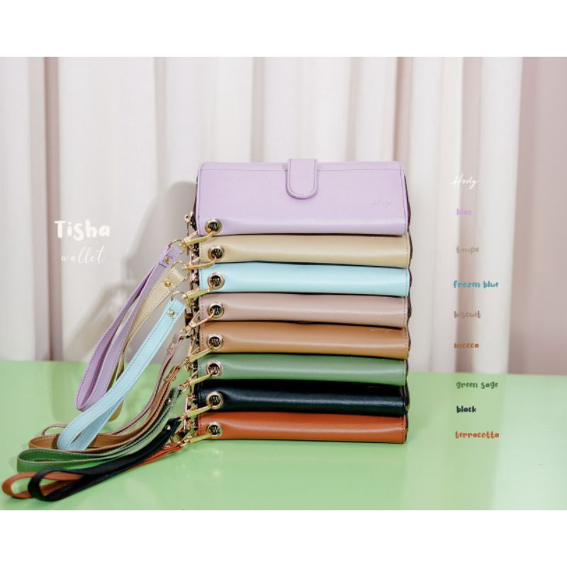 Hody Tisha Wallet - Dompet Panjang Wanita Kulit Sintetis Box Ekslusif