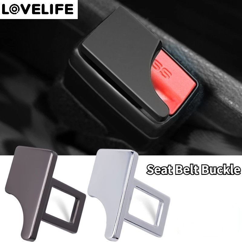 Sabuk Pengaman Gesper Debu Gesper Debu Aksesoris Interior Mobil Paduan Sabuk Pengaman Insert Card Hidden Car Seat Belt Buckle Clip Car Plug-in Universal Buckle