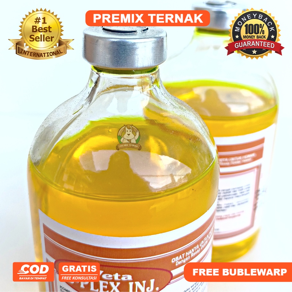 VITAMIN B COMPLEX VETA B PLEX INJ 100ML - Vitamin B Komplek Sapi Kambing Domba Ayam Babi Joss