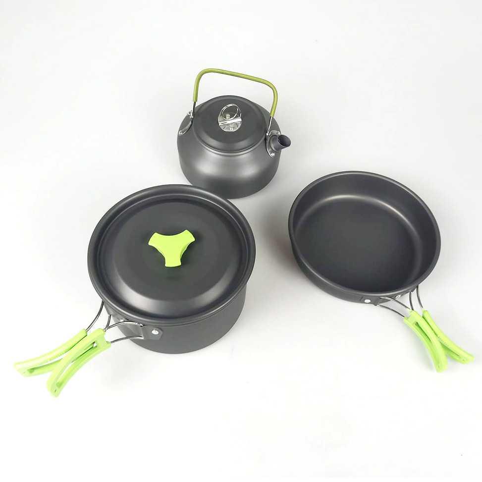 Yofeil Panci Masak Cooking Set Camping Outdoor 3 PCS - DS-308