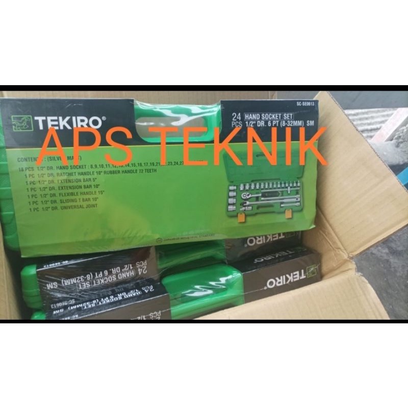 KunciSok 8-32mm set original Tekiro japan 6PT - kunci sock set 24pcs