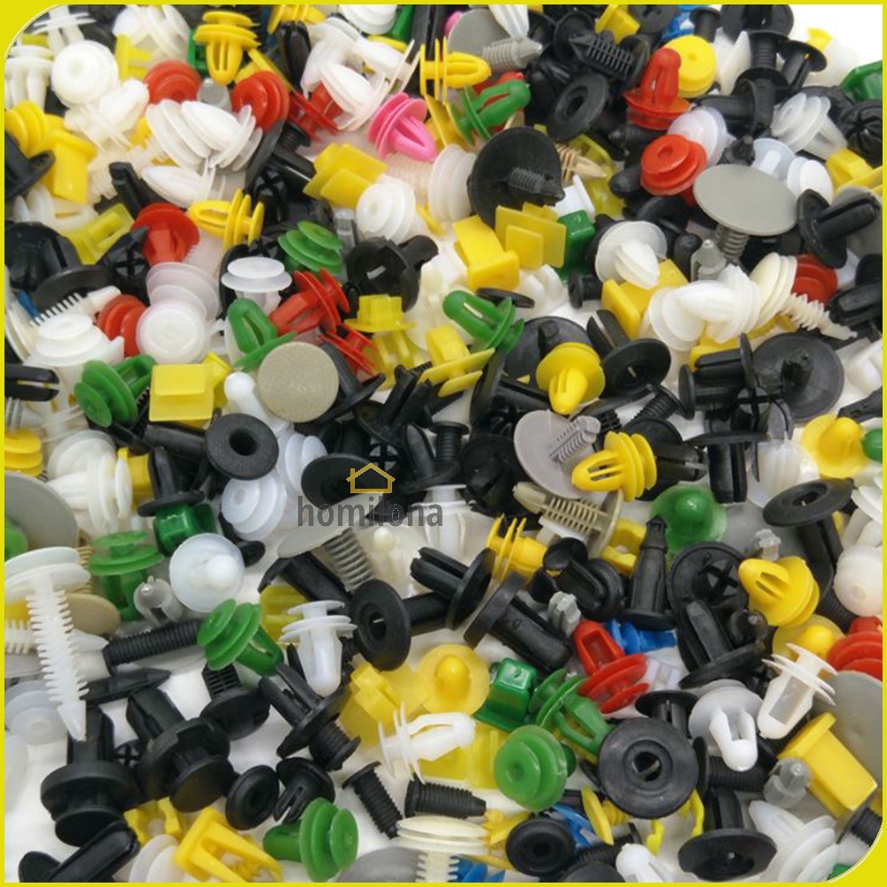 OTOHEROES Baut Rivet Mobil Universal 200 PCS PE02 Multi-Color