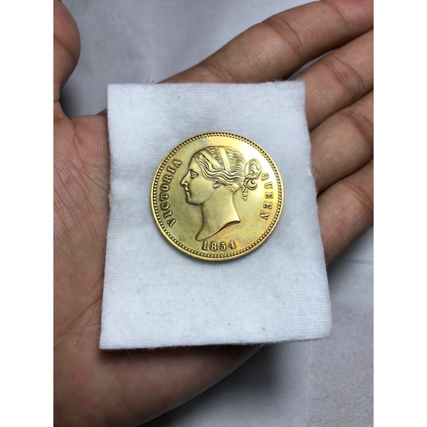 Koin Kuno Victoria Queen 1854