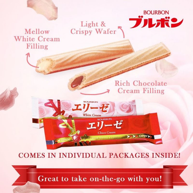 Bourbon Elise Cream Wafer / Family Size 158gr