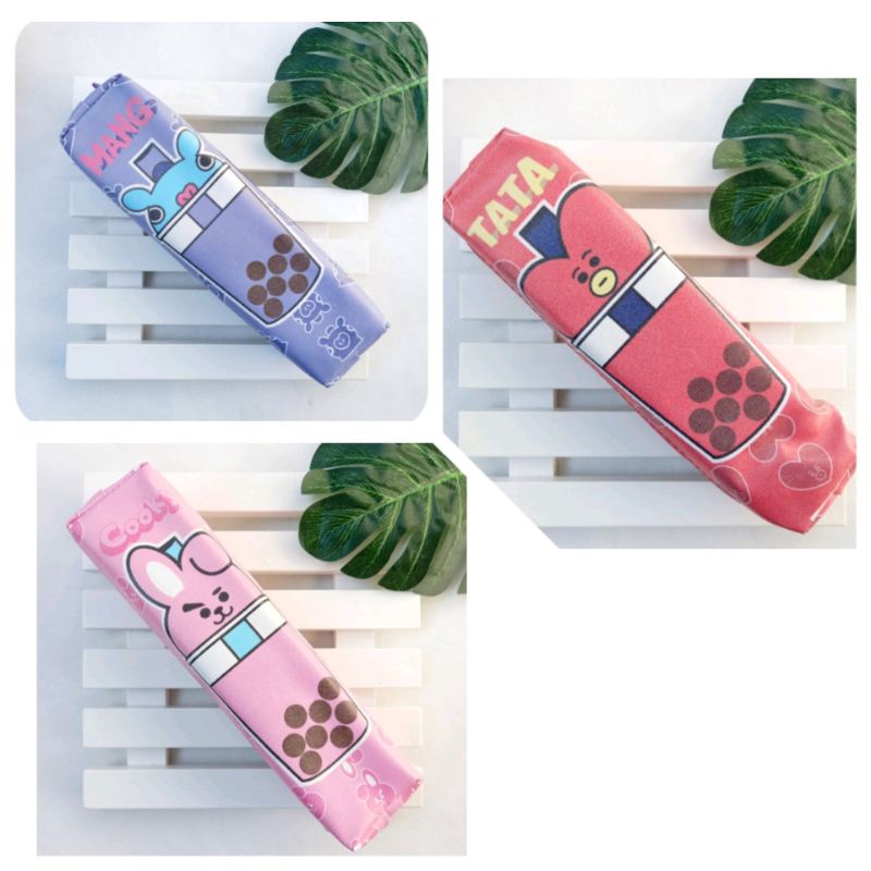 

tempat pensil Boba// tempat pensil lontong karakter boba //karakter Bt21 motif boba