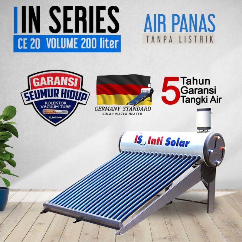 Pemanas Air Tenaga Matahari Inti Solar CE Series - Water Heater