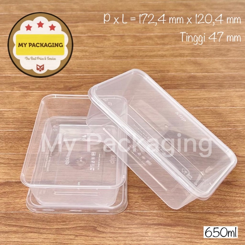 Thinwall 650 ml KAKU - 25buah / Container Microwave / Kotak Makan / wadah plastik / toples 650ml