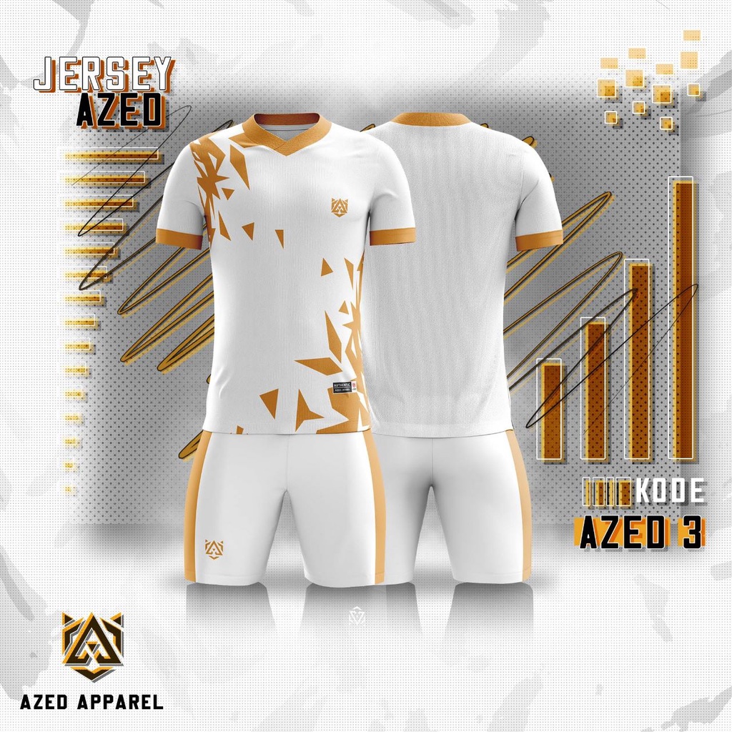 [ORIGINAL 100%]  JERSEY PRINTING Kaos futsal ORIGINAL AZD - OLAHRAGA BAJU FUTSAL/ VOLLY Serbamurah