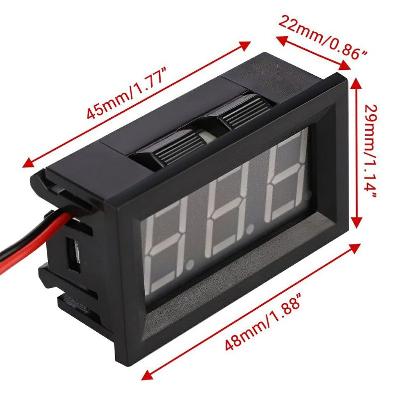 Voltmeter volt meter DC dengan frame
