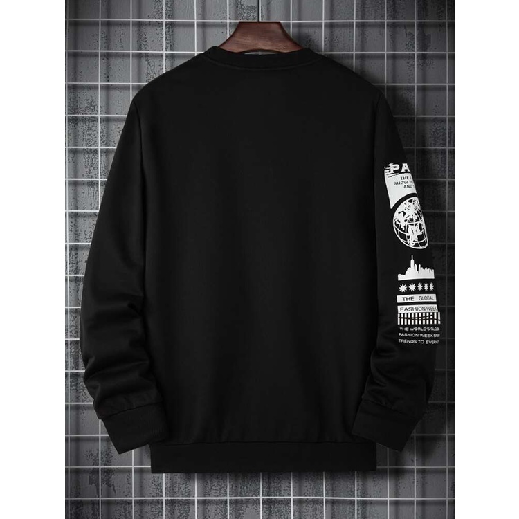 PARIS Sweatshirt Basic II Sweater Crewneck Print DTF II Sz M - XL Anak &amp; Dewasa ( Pria &amp; Wanita )