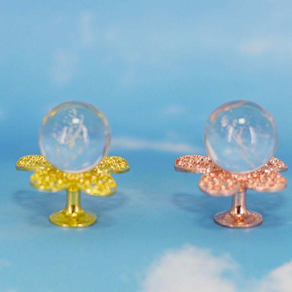 Populer Butterfly Display Base Holder Kerajinan Logam Hadiah Fotografi Props Sphere Support