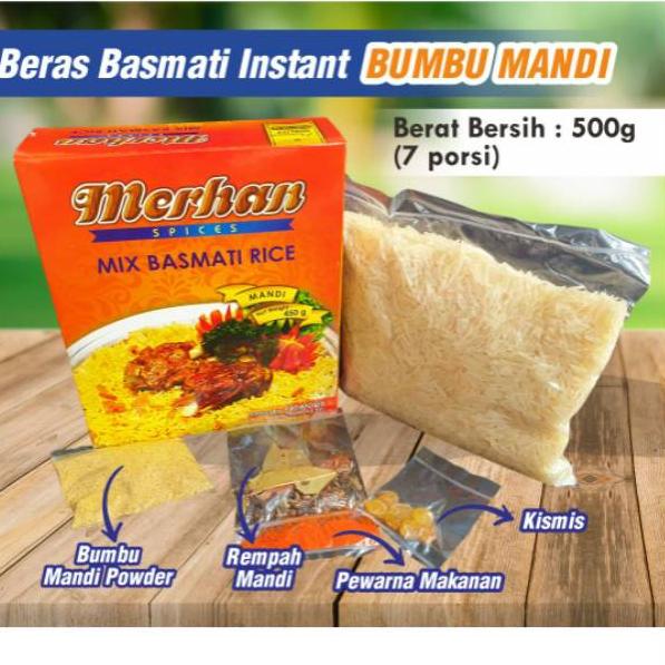 

㊔ Beras Basmati Instan Bumbu Mandi Merhan Basmati Rice