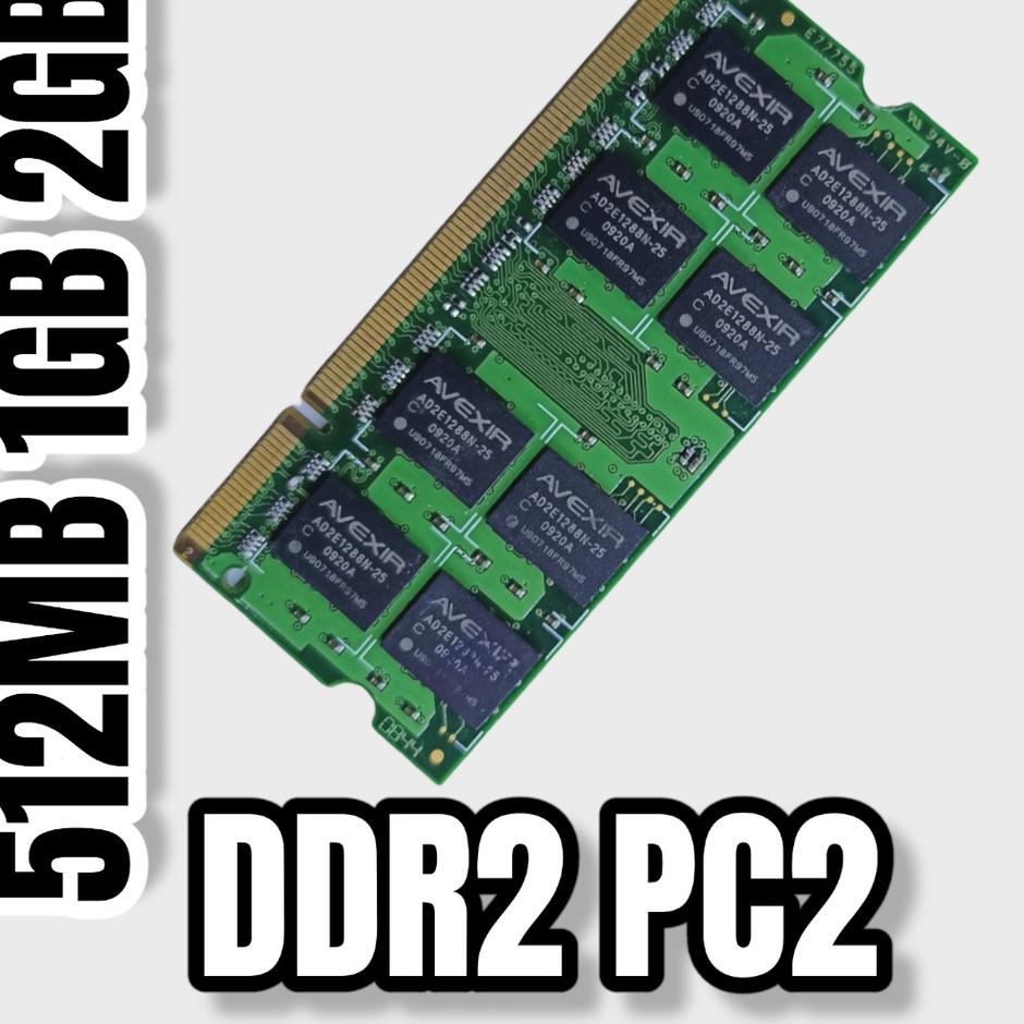PROMO SPESIAL Memori Ram Laptop DDR2 PC2 PC5300 PC6400 PC4200 512MB 1GB 2GB 𝄞 866