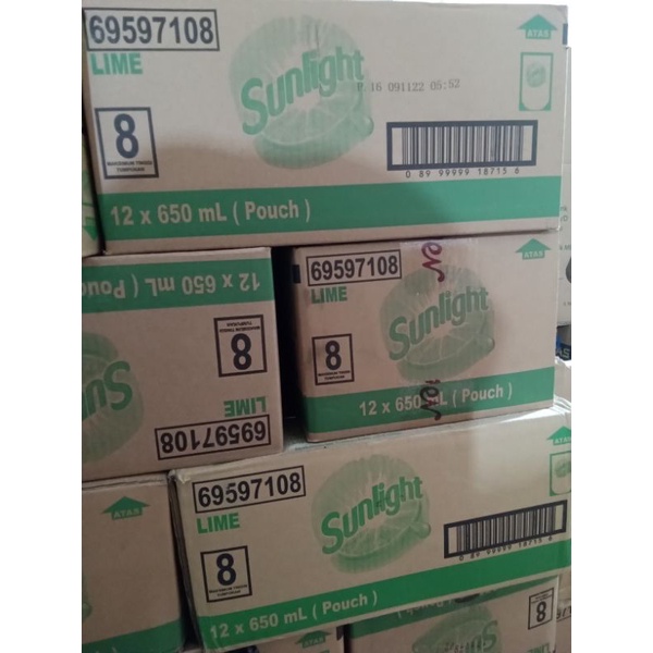 Sunlight 650ml DUS / sabun cuci piring sunlight 650 Dus / sunlight 12x650 / Sabun Sunlight