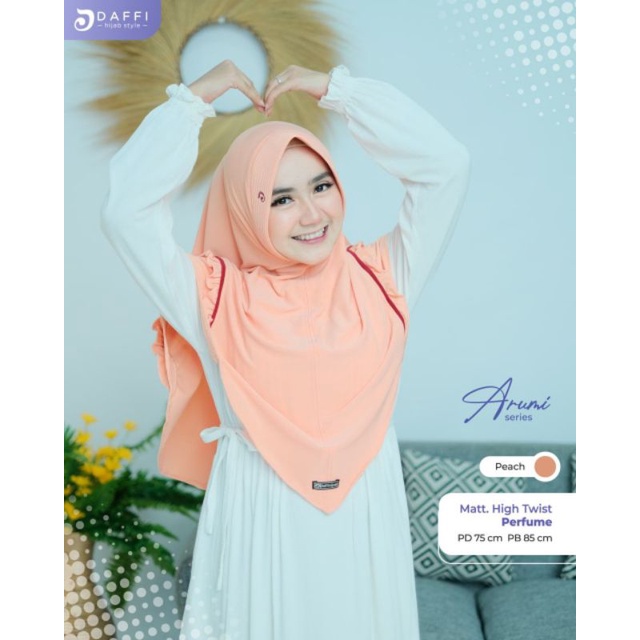 Daffi Hijab SERIES ARUMI READY PEACH