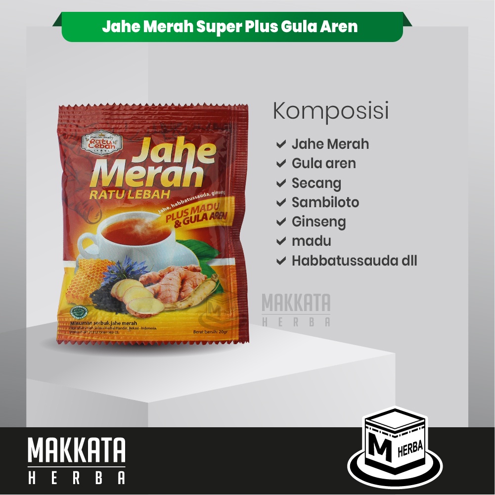 

Jahe Merah Ratu Lebah Original Super Plus Gula Aren Habbatussauda Gingseng Dan Mahkota Dewa Bpom