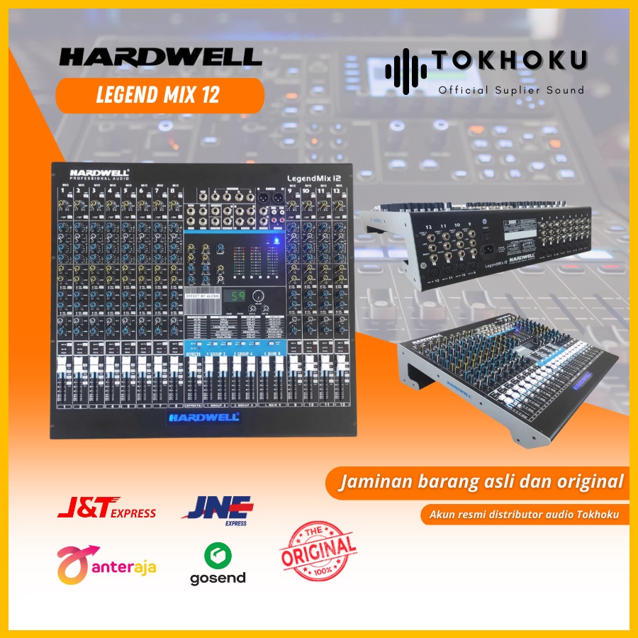 Mixer audio Hardwell LegendMix 12 - MIXER AUDIO 12 CHANEL HARDWELL Original Tokhoku Audio